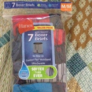 Hanes value pack, Boys’ tagless 7 boxer briefs,